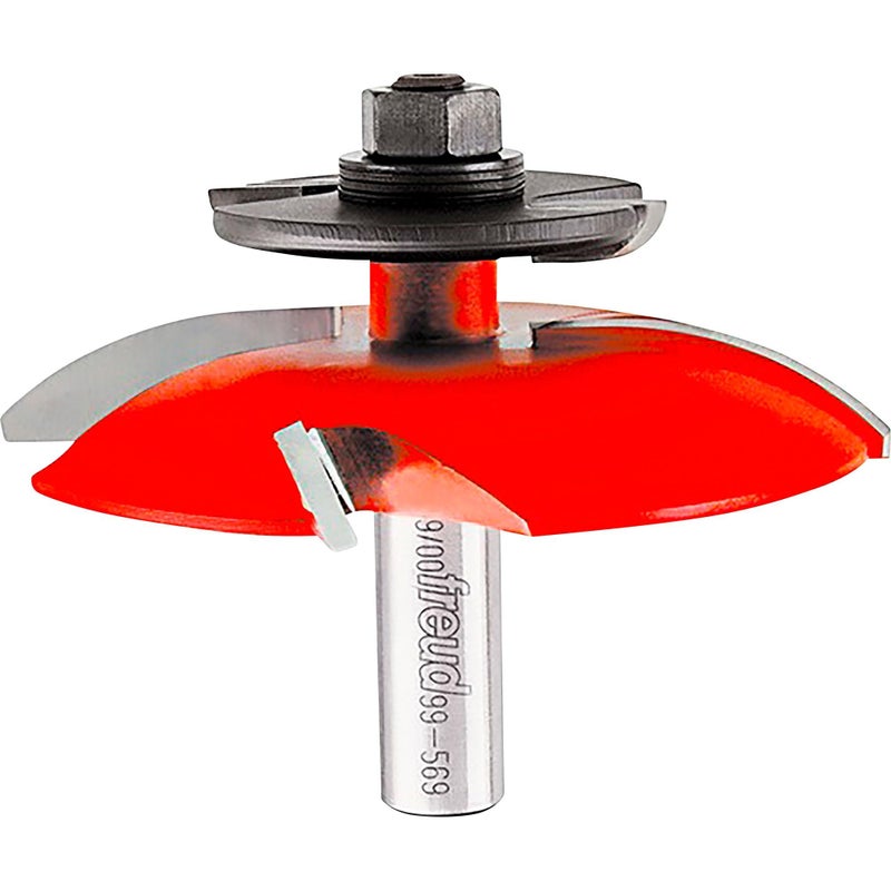 Freud 99-569: 3-1/2" (dia.) Raised Panel Bit W/backcutters with 1/2" shank, 1-1/2" large radius